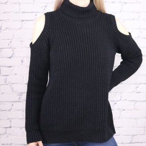 Michael Kors navy open shoulder sweater c2